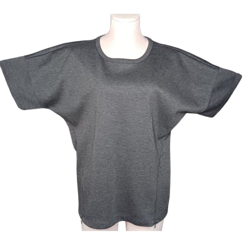 Banana Republic T-Shirt Blouse Top Womens Small Gray Dolman Short Sleeves EUC